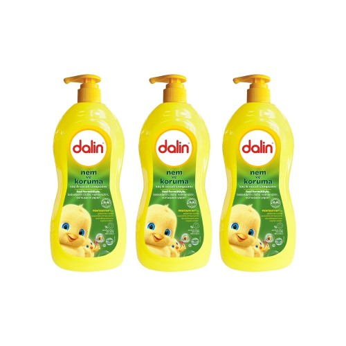 Dalin Nem & Koruma Saç ve Vücut Şampuanı 700 ml x 3 Adet
