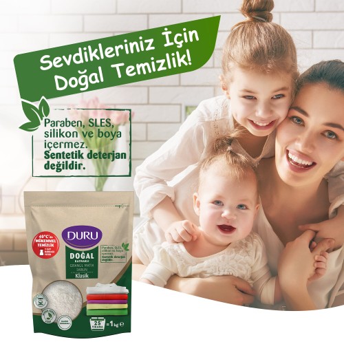 Duru Granül Matik Sabun Klasik 1 kg x 2 Adet Duru Granül Matik Sabun Klasik 1 kg x 2 Adet