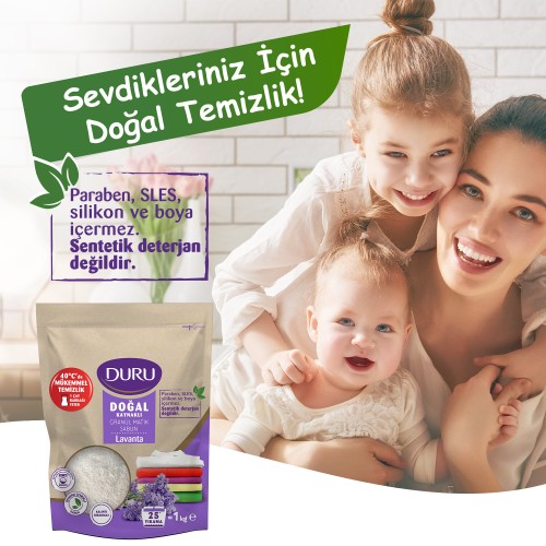 Duru Granül Matik Sabun Lavanta 1 kg x 6 Adet Duru Granül Matik Sabun Lavanta 1 kg x 6 Adet