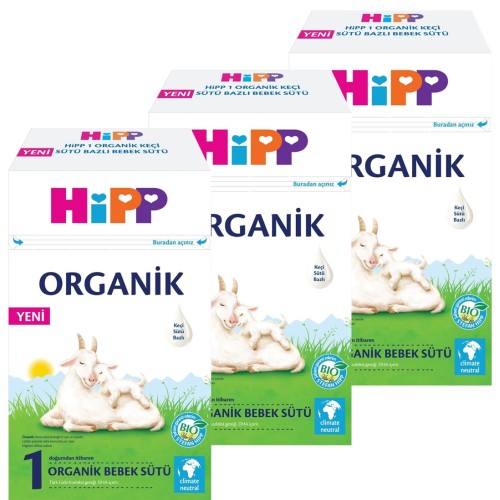 Hipp 1 Organik Keçi Sütü Bazlı Bebek Sütü 400 gr x 3 Adet