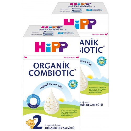 Hipp 2 Organik Bebek Sütü Combiotic 600 gr x 2 Adet