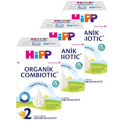 Hipp 2 Organik Devam Sütü Combiotic 800 gr x 3 Adet