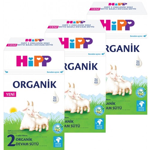 Hipp 2 Organik Keçi Sütü Bazlı Devam Sütü 400gr x 3 Adet