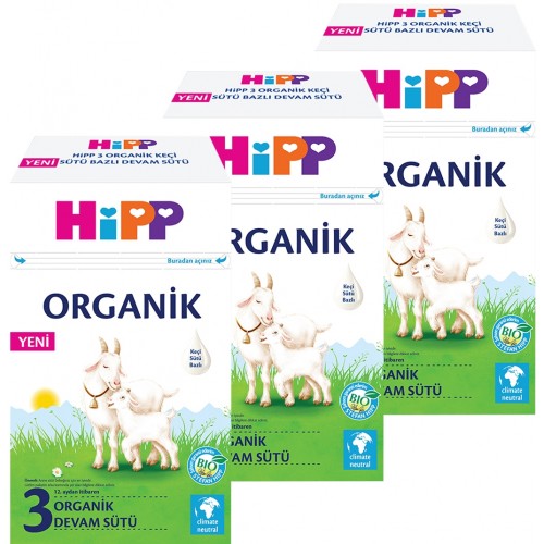 Hipp 3 Organik Keçi Sütü Bazlı Devam Sütü 400 gr x 3 Adet