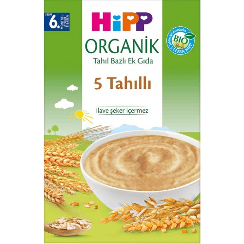 Hipp Organik 5 Tahıllı Kaşık Maması 200 gr