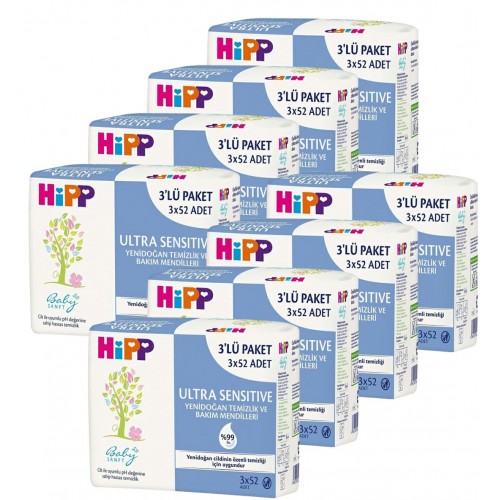 Hipp Islak Mendil Yenidoğan Ultra Sensitive 52 li x 24 Adet