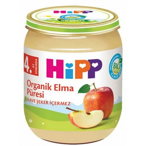 Hipp Organik Elma Püresi Kavanoz Maması 125 gr