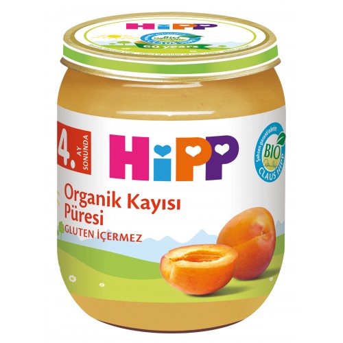Hipp Organik Kayısı Püresi Kavanoz Mama 125 gr