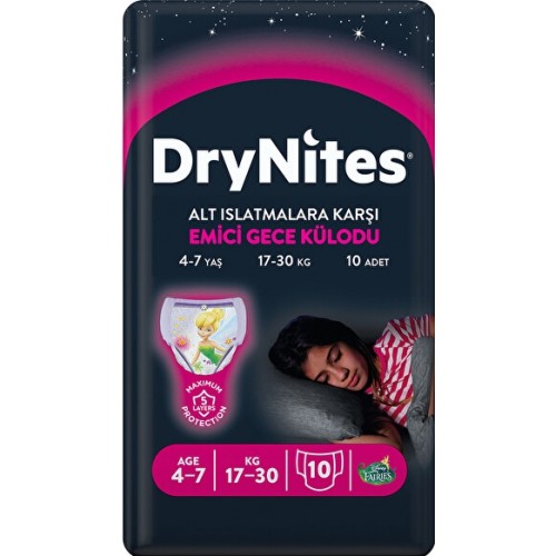 Huggies Dry Nites Kız Gece Külodu Small 10 lu