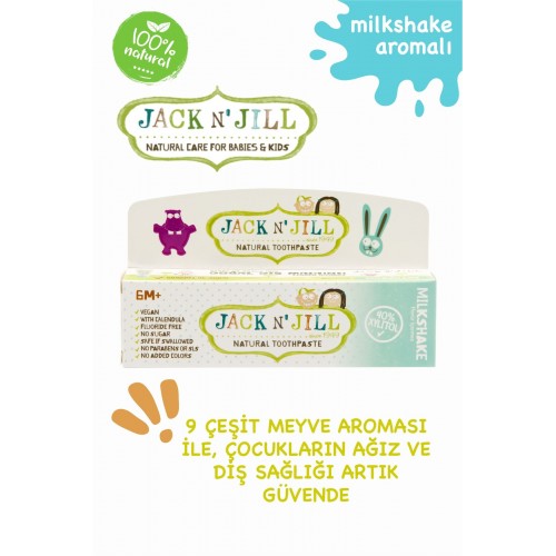 Jack N Jill Doğal Milkshake Aromalı Macunu 50 gr