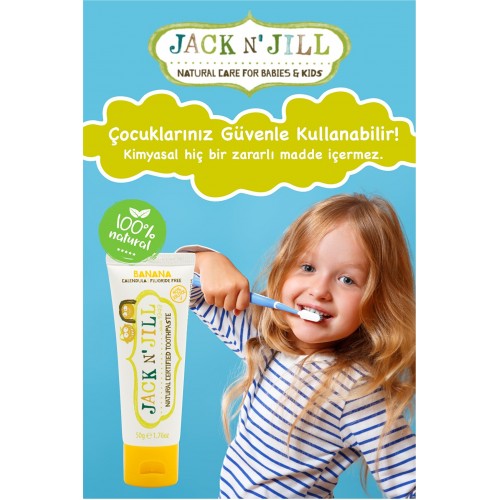 Jack N Jill Doğal Muz Aromalı Diş Macunu 50 gr