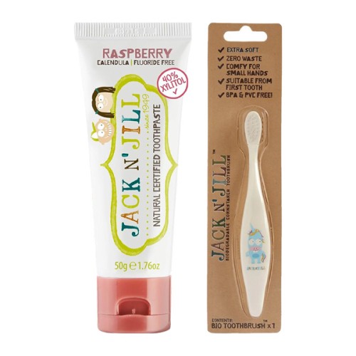 Jack N Jill Unicorn Diş Fırçası + Ahududu Aromalı Diş Macunu 50 gr