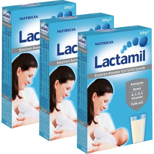 Lactamil Emziren Anneler İçin Sütlü İçecek 200 gr x 3 Adet