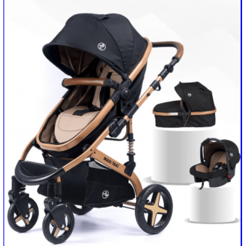 Maxi Taxi Fast Pro Travel Sistem Bebek Arabası - Gold Black Maxi Taxi Fast Pro Travel Sistem Bebek Arabası - Gold Black