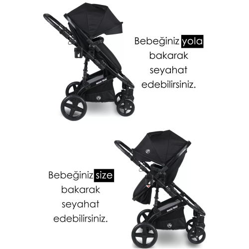 Maxi Taxi Fast Pro Travel Sistem Bebek Arabası - Orion Black Maxi Taxi Fast Pro Travel Sistem Bebek Arabası - Orion Black