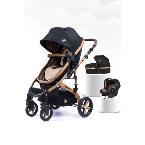 Maxi Taxi Fast Pro Alüminyum Travel Sistem Bebek Arabası - Gold Black