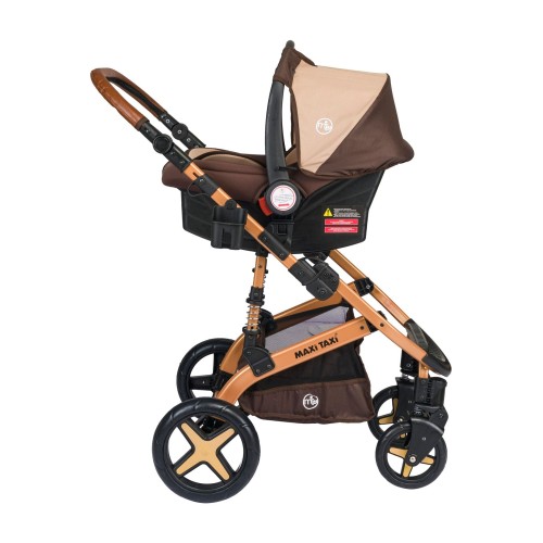 Maxi Taxi Fast Pro Alüminyum Travel Sistem Bebek Arabası - Kahve Gold