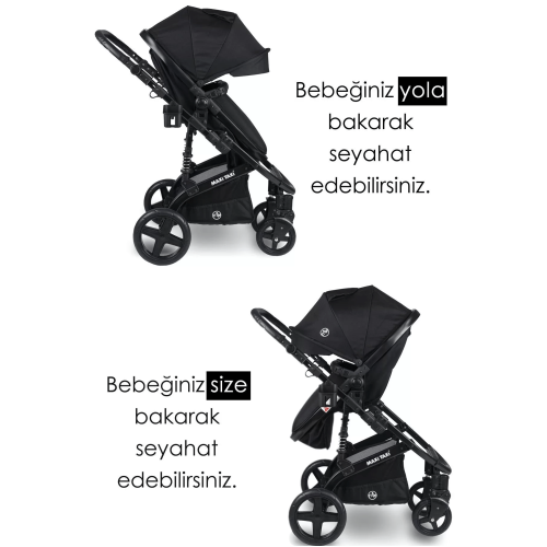 Maxi Taxi Fast Pro Alüminyum Travel Sistem Bebek Arabası - Orion Black