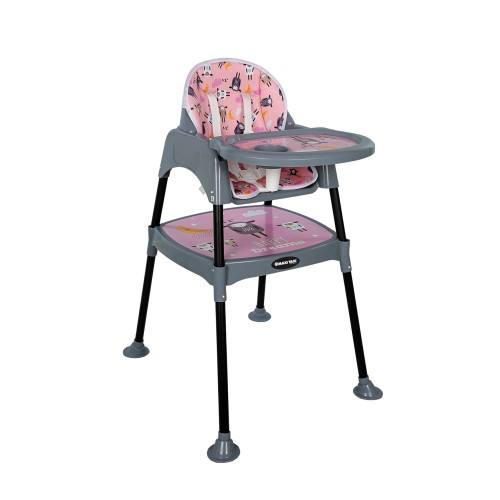 Maxi Taxi Feeding Kuzu Desenli 3 in 1 Mama Sandalyesi - Pembe Maxi Taxi Feeding Kuzu Desenli 3 in 1 Mama Sandalyesi - Pembe