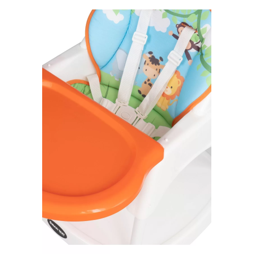 Maxi Taxi Feeding Safari Desenli 3 in 1 Mama Sandalyesi - Turuncu