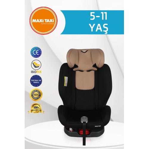 Maxi Taxi Safe Travel 360 Dönebilen İsofix Oto Koltuğu Bej-Siyah