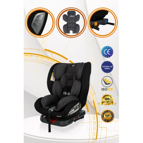 Maxi Taxi Safe Travel 360 Dönebilen İsofix Oto Koltuğu Siyah-Gri Maxi Taxi Safe Travel 360 Dönebilen İsofix Oto Koltuğu Siyah-Gri