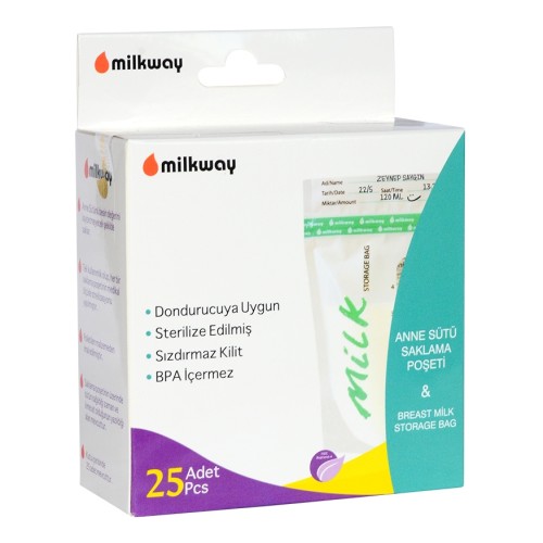 Milkway Anne Sütü Saklama Poşeti 25 li