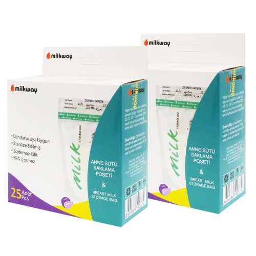 Milkway Anne Sütü Saklama Poşeti 25 li x 2 Adet