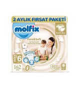 Molfix Pure & Soft Bebek Bezi X-Large 6 No 54 lü x 3 Adet