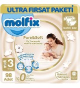Molfix Pure & Soft Bebek Bezi Midi 3 No 98 li