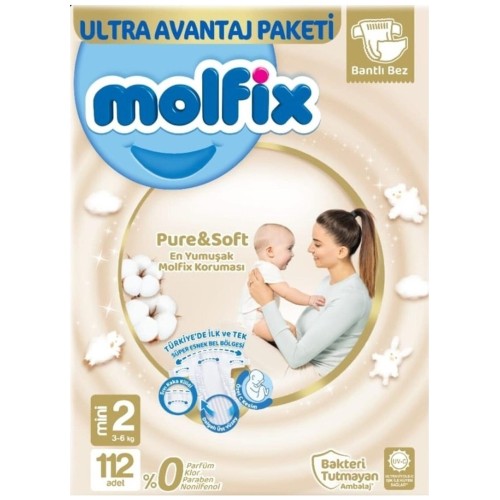 Molfix Pure & Soft Bebek Bezi Mini 2 No 112 li