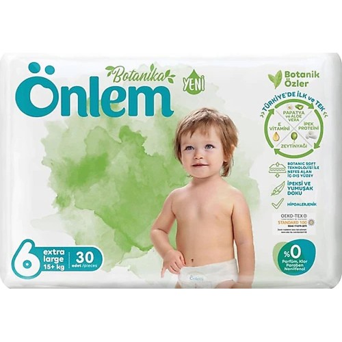 Önlem Botanika Bebek Bezi Jumbo Ekonomik Paket X-Large 6 No 30 lu