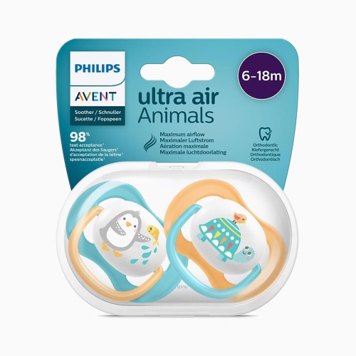 Philips Avent SCF080/07 Ultra Air Emzik 6-18 Ay (Mavi - Sarı)