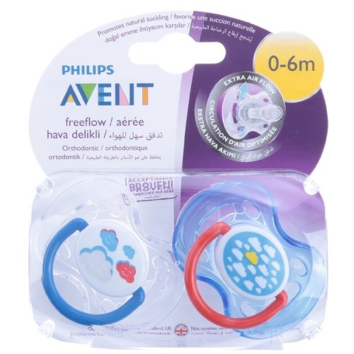 Philips Avent SCF172/68 Desenli Emzik 0-6 ay 2'li