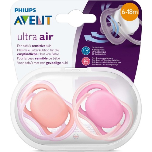 Philips Avent SCF245/22 Ultra Air Emzik 6-18 Ay (Pembe) 2 li