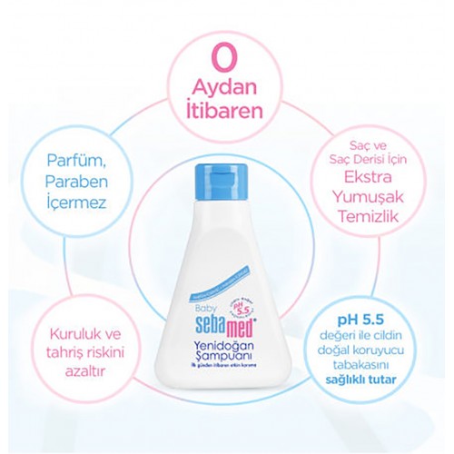 Sebamed Bebe Yenidoğan Şampuanı 250 ml x 2 Adet