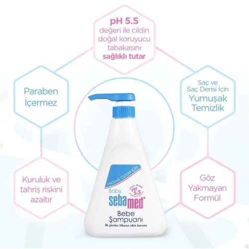 Sebamed Yenidoğan Bebek Şampuanı 500 ml