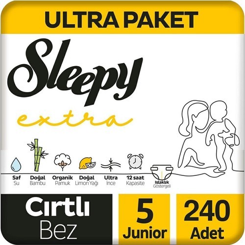 Sleepy Extra Avantajlı Bebek Bezi 4 Numara Maxi 96 lı x 3 Adet