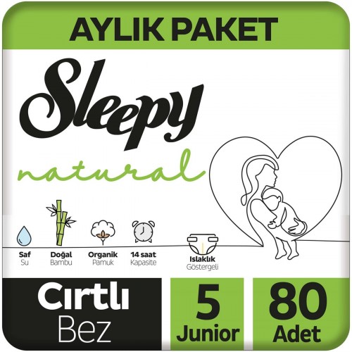 Sleepy Natural Bebek Bezi Junior 5 No 80 li
