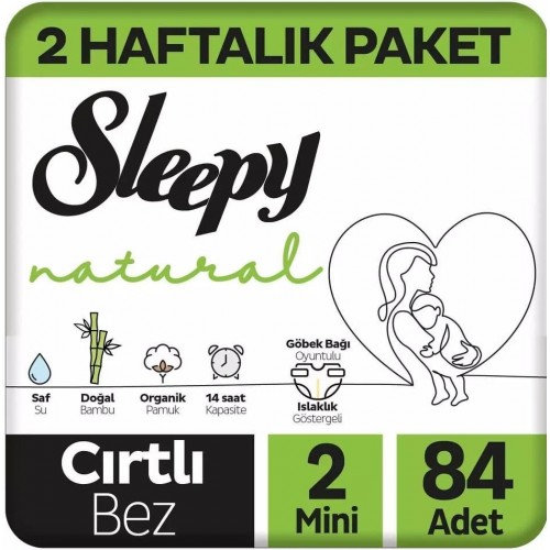 Sleepy Natural Bebek Bezi Mini 2 No 42 li x 2 Adet