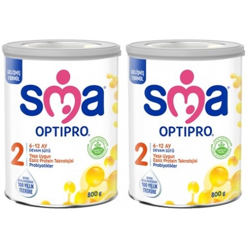 SMA 2 Optipro Probiyotik Devam Sütü 800 gr x 2 Adet