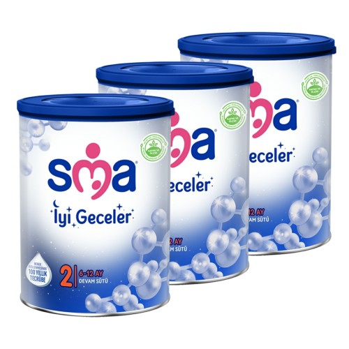 SMA İyi Geceler 2 6-12 Ay Devam Sütü 800 gr x 3 Adet