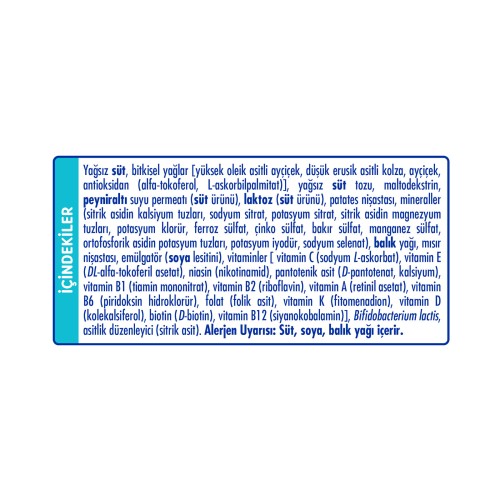 SMA İyi Geceler 3 1-3 Yaş Devam Sütü 800 gr