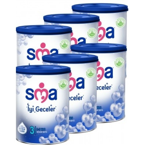SMA İyi Geceler 3 1-3 Yaş Devam Sütü 800 gr x 6 Adet