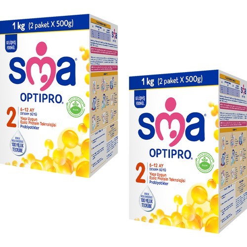SMA Optipro Probiyotik 2 6-12 Ay Bebek Sütü 1000 gr x 2 Adet