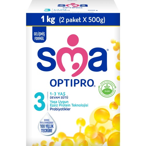 SMA Optipro Probiyotik 3 1- 3 Yaş Devam Sütü 1000 gr