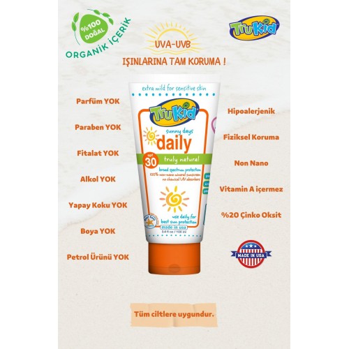 Trukid Sunny Days Güneş Kremi Spf 30 100 ml x 2 Adet