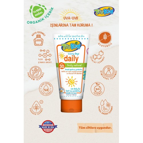 Trukid Sunny Days Güneş Kremi Spf 30 100 ml x 2 Adet