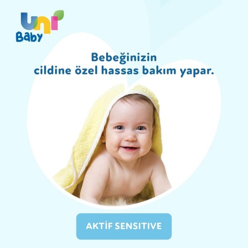 Uni Baby Aktif Sensitive Islak Havlu 3 x 52 li Uni Baby Aktif Sensitive Islak Havlu 3 x 52 li