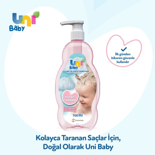 Uni Baby Kolay Tarama Şampuanı 700 ml